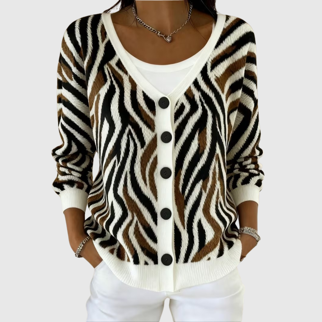 Gemma | Strikcardigan med knapper