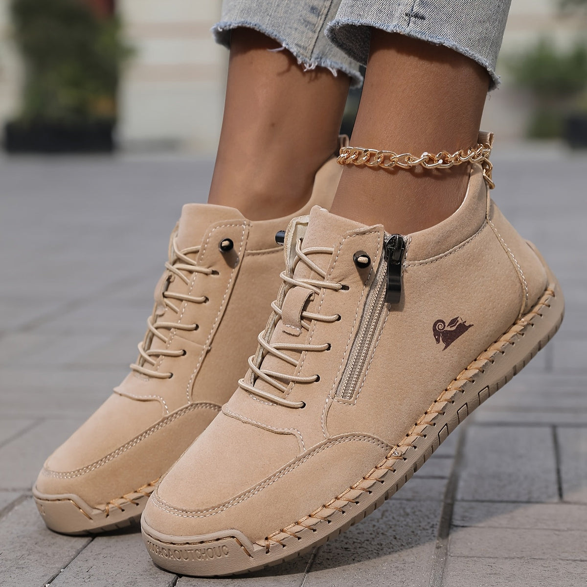 Mila™ – Komfortable ortopædiske sneakers med lynlås