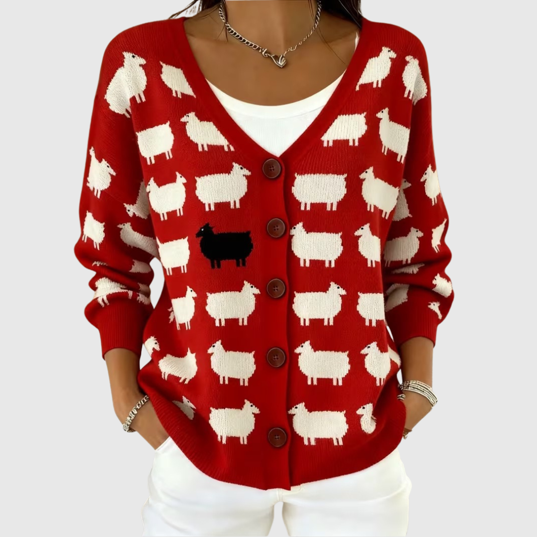 Renata | Strikcardigan med knapper