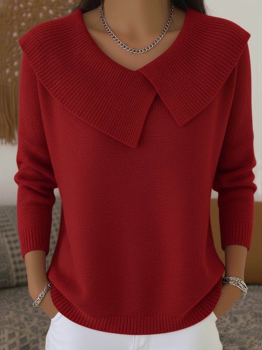 Sunnora™ | Varm pullover med blød krave