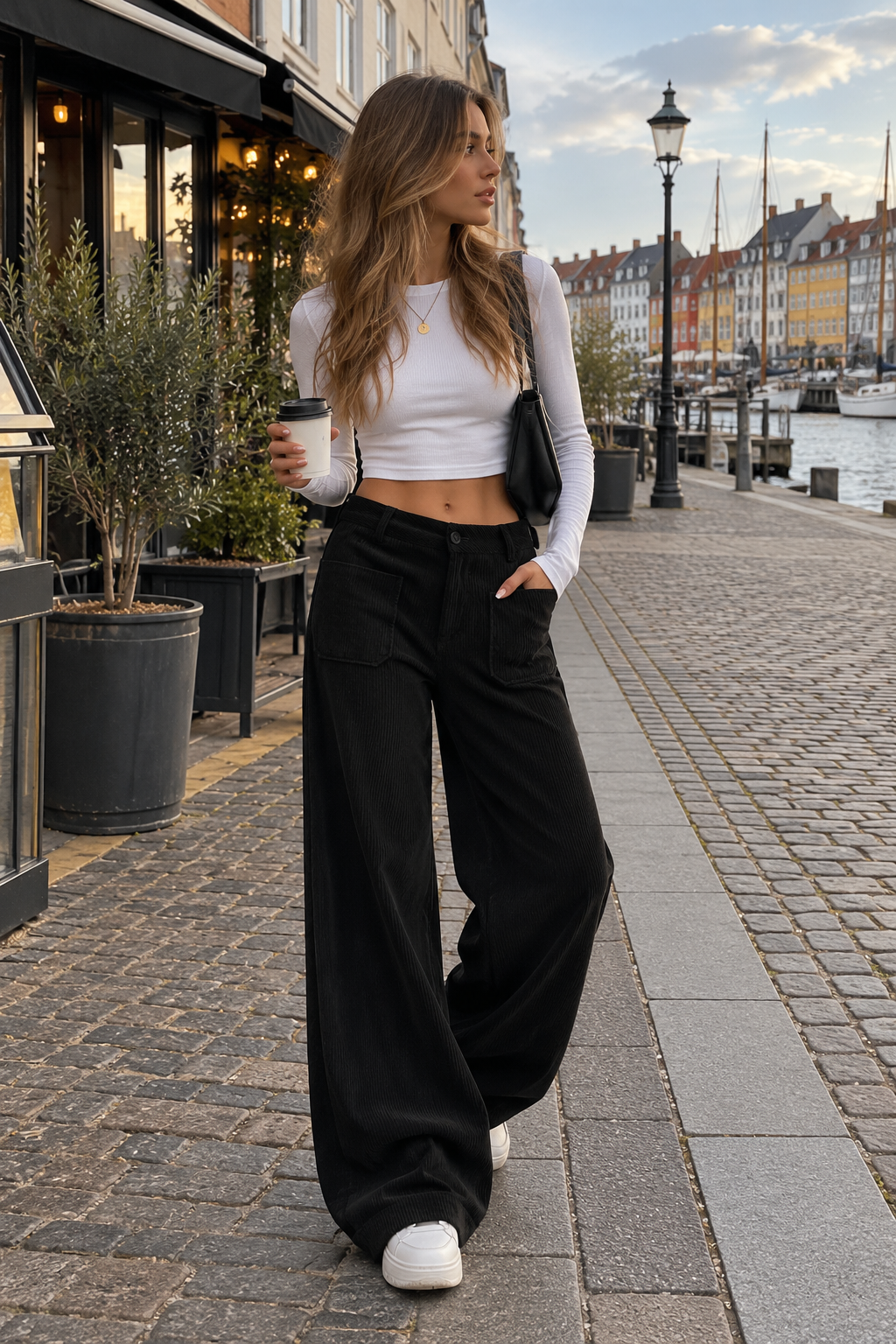 Liva Signe | Elegante bukser med vide ben
