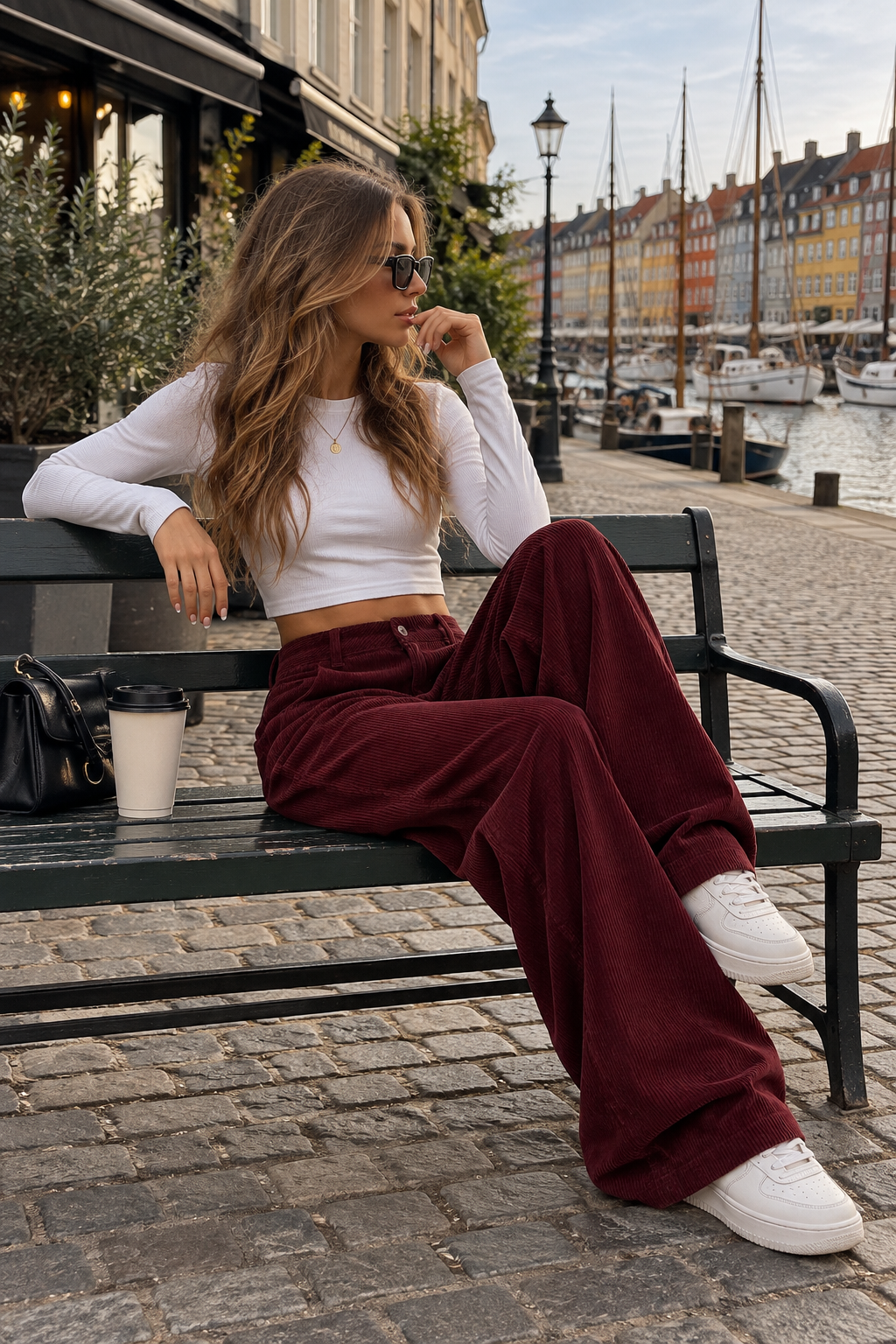 Liva Signe | Elegante bukser med vide ben