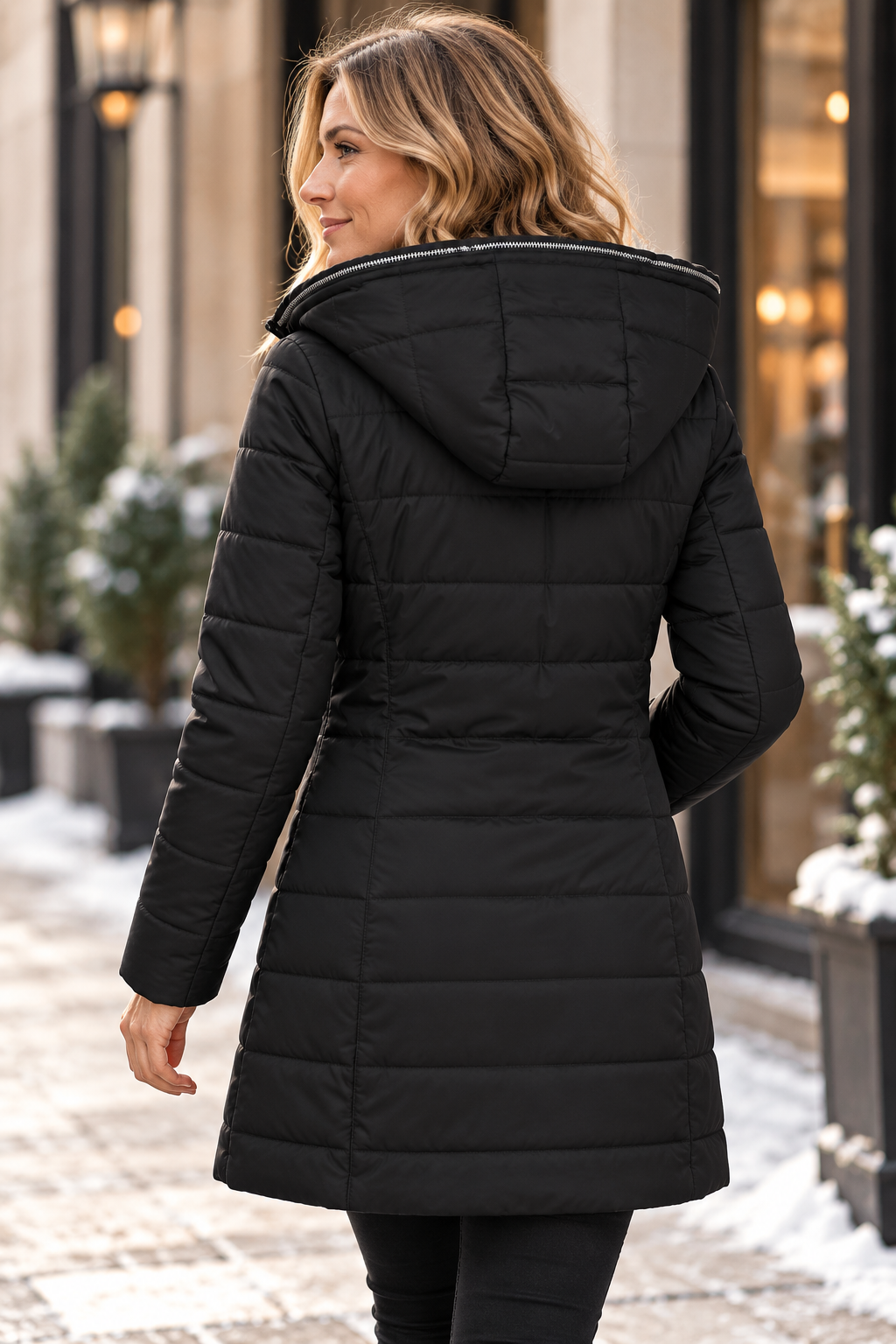 Freja | Elegant Vinterjakke med Blødt Plysfor
