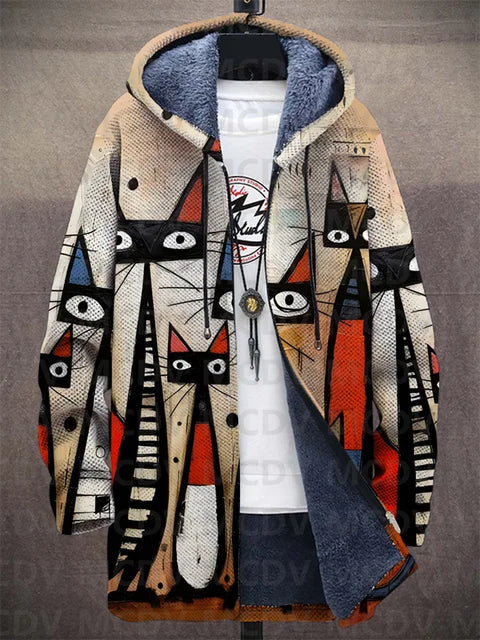 Kiara™ | Luksuriøs cardigan med kunstnerisk inspiration