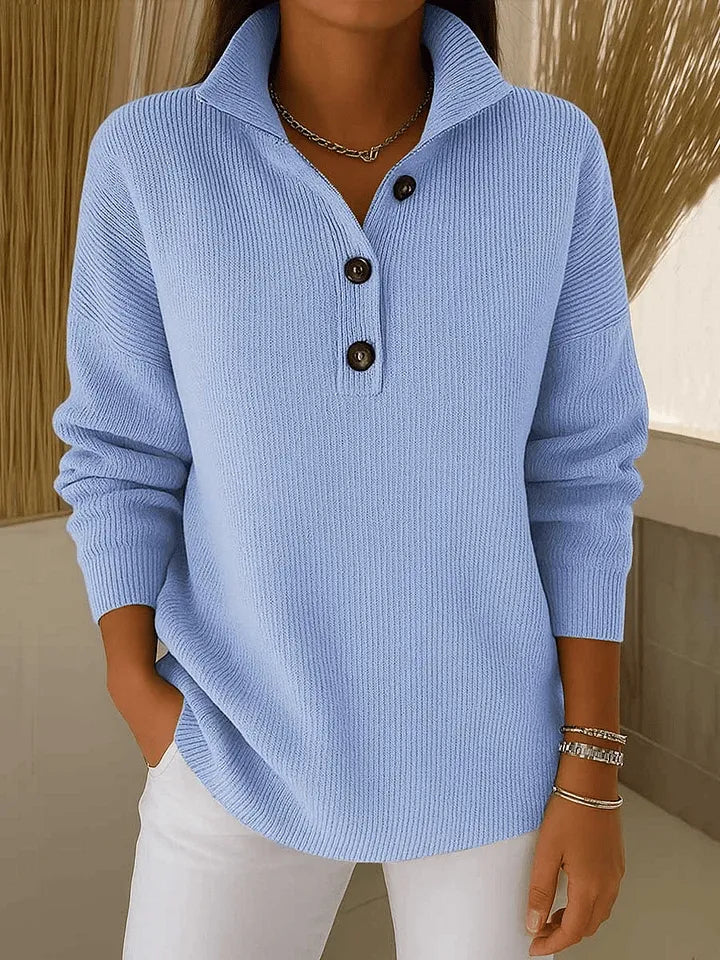 Florence™ | Polo-pullover med V-udskæring