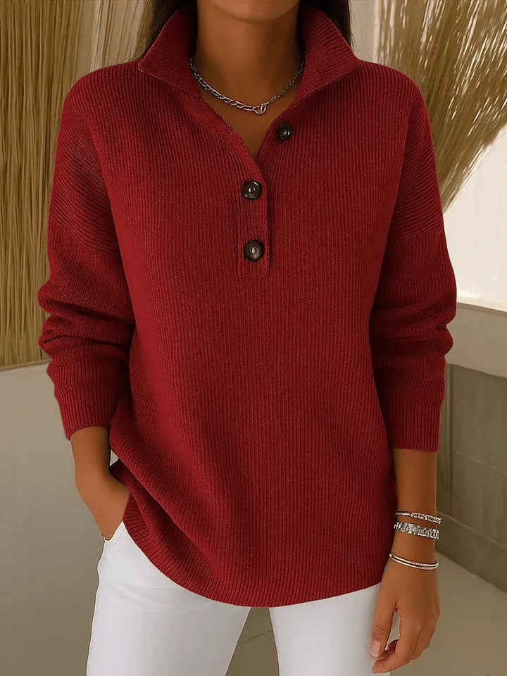 Florence™ | Polo-pullover med V-udskæring